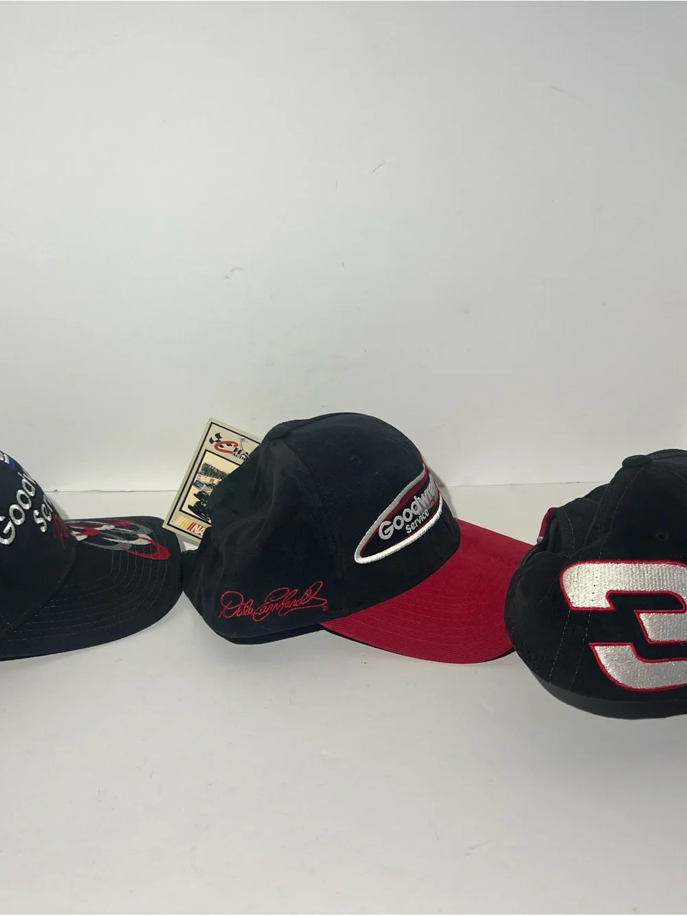 Lot‎ of 3 Vintage Dale Earnhardt Goodwrench Service SnapBack Hats